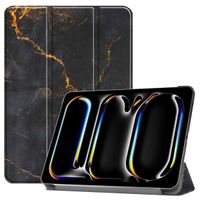 imoshion Design Trifold Klapphülle für das iPad Pro 11 (2024) M4 - Black Marble