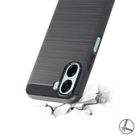 imoshion Brushed Back Cover Oppo A6x (4G/5G) - Schwarz