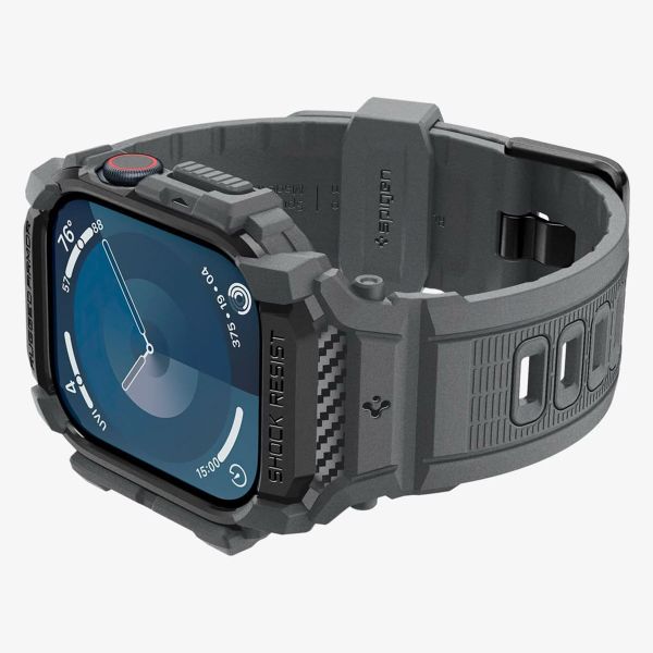 Spigen Rugged Armor™ Pro Case für Apple Watch 10 - 46 mm - Dark Gray