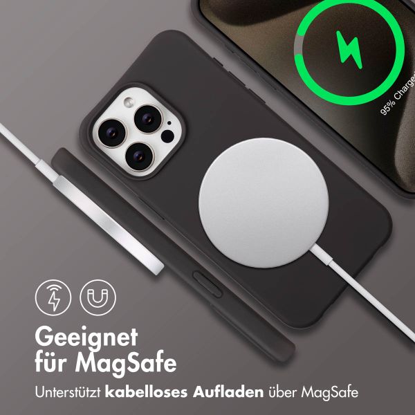 imoshion Color Backcover mit abnehmbarem Handykette und MagSafe Apple iPhone 15 Pro Max - Black Coffee
