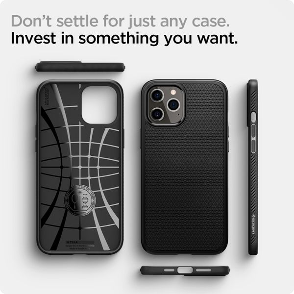 Spigen Liquid Air™ Case für das iPhone 12 Pro Max - Schwarz