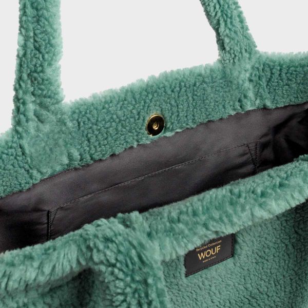 Wouf Teddy Tote Bag - Umhängetasche - Moss