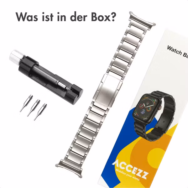 Accezz Mattes Titanstahlarmband für das Samsung Galaxy Watch Ultra (2024/2025) - Silber