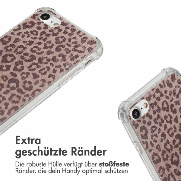 imoshion Design Hülle mit Band Apple iPhone SE (2022 / 2020) / 8 / 7 - Leopard Mood