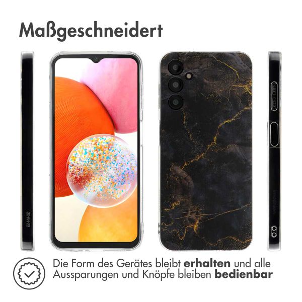 imoshion Design Hülle Samsung Galaxy A14 (5G/4G) - Black Marble