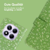 imoshion Design Klapphülle Xiaomi Redmi Note 14 Pro (4G) - Green Flowers