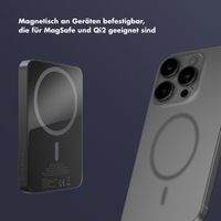 Selencia Vivid Powerbank 5.000 mAh - MagSafe und Qi2 - Schwarz / Chic Marble Black