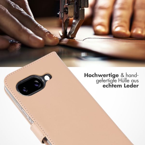 Selencia Echtleder Klapphülle Google Pixel 9A - Dusty Pink