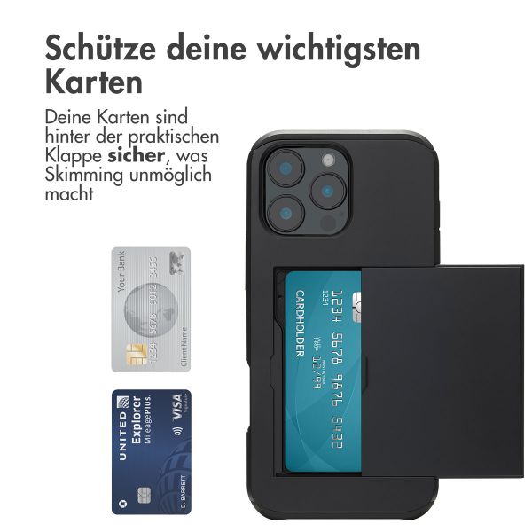 imoshion Backcover mit Kartenfach Apple iPhone 16 Pro Max - Schwarz