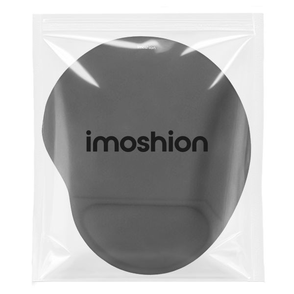 imoshion Ergonomisches Mauspad - Mauspad mit Handgelenkstütze - 30 x 25 cm - Schwarz