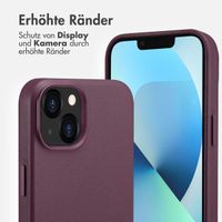 Accezz MagSafe Leather Backcover Apple iPhone 13 - Heath Purple