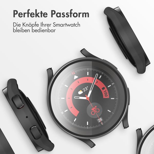 imoshion Full Cover Hard Case für das Samsung Galaxy Watch 5 44 mm - Schwarz