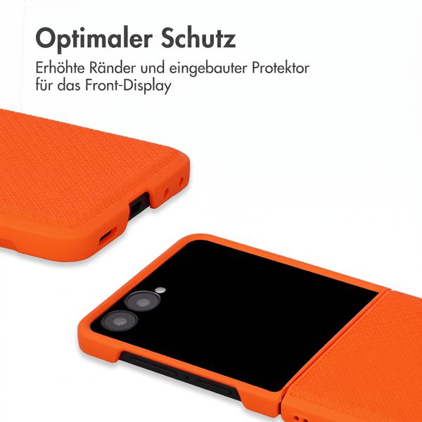 Accezz Grid Backcover Samsung Galaxy Z Flip 8 - Orange