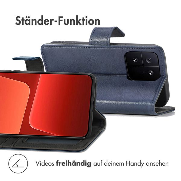 imoshion Luxuriöse Klapphülle Xiaomi 13 - Dunkelblau