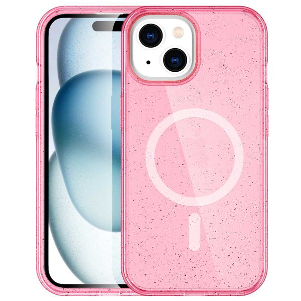 imoshion Sparkle Back Cover mit MagSafe für das iPhone 15 - Rosa