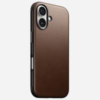 Nomad Modern Leather Case für das iPhone 16 - Brown