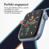 imoshion Nylonarmband für das  Apple Watch Series 1 t/m 9 / SE (38/40/41 mm) | Series 10 / 11 (42 mm) - Dark Navy Blue