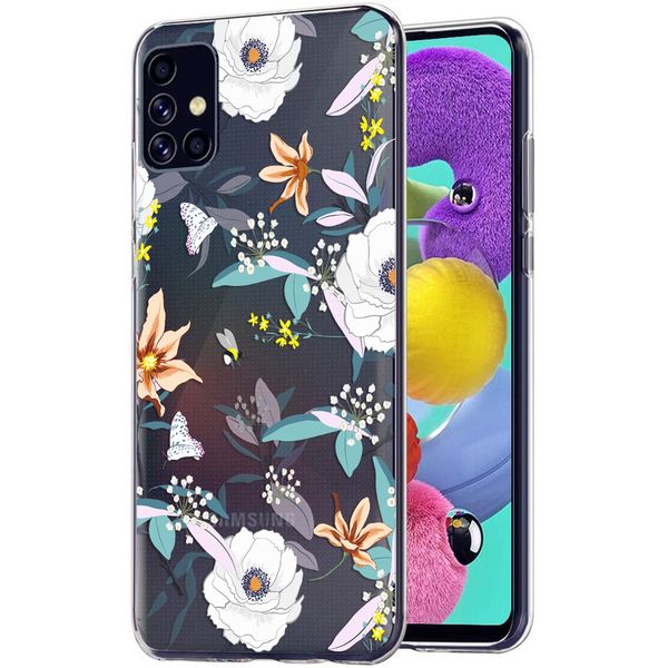 imoshion Design Hülle Samsung Galaxy A51 - Blume - Weiß