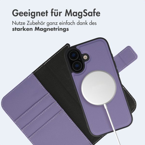 imoshion Herausnehmbare 2-in-1 Luxus-Bookcase Apple iPhone 16 - Violett