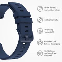 imoshion Sport-Silikonarmband mit Schnalle - Universelle 22 mm Anschluss - Dunkelblau