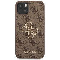 Guess 4G Metal Logo Back Cover Apple iPhone 13 Mini - Braun