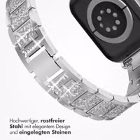 Selencia Sparkle Armband für das  Apple Watch Series 1 t/m 9 / SE (38/40/41 mm) | Series 10 / 11 (42 mm) - Silber