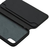 Apple Schwarzer Leather Folio Klapphülle Apple iPhone X / Xs