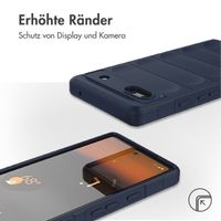 imoshion EasyGrip Back Cover für das Google Pixel 6a - Dunkelblau