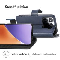 imoshion Luxuriöse Klapphülle Xiaomi 15 - Dunkelblau