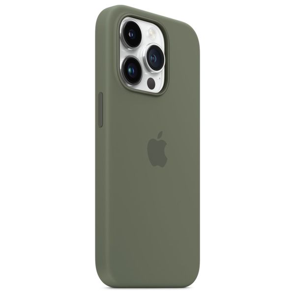 Apple Silikon-Case MagSafe für das Apple iPhone 14 Pro - Olive