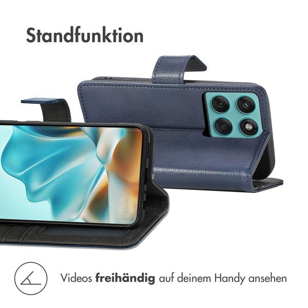 imoshion Luxuriöse Klapphülle Motorola Edge 60 Pro - Dunkelblau