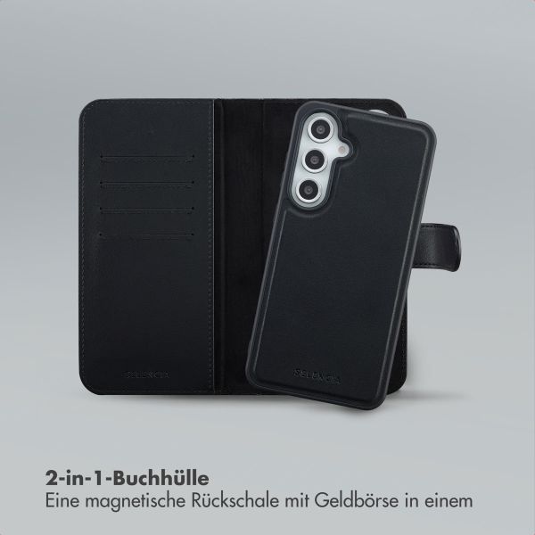 Selencia Olyn Abnehmbare Bookcase mit MagSafe Samsung Galaxy S24 FE - Schwarz