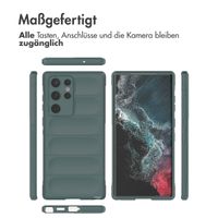 imoshion EasyGrip Backcover Samsung Galaxy S22 Ultra - Dunkelgrün