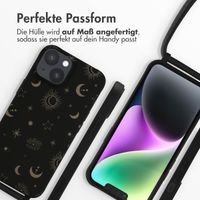 imoshion Silikonhülle design mit Band für das iPhone 14 - Sky Black