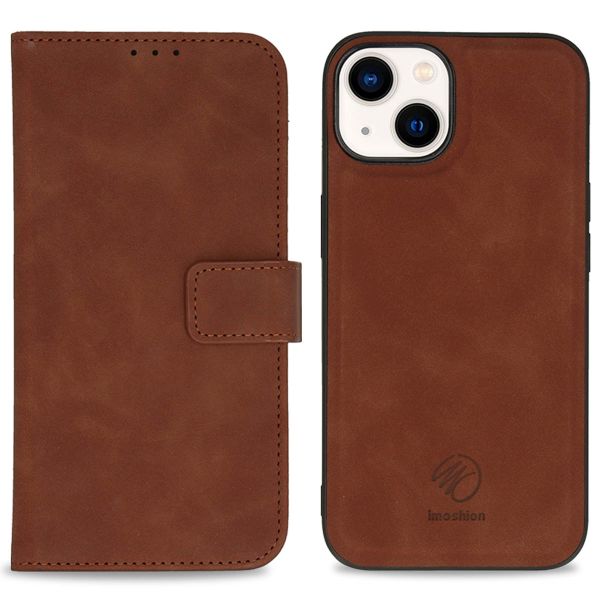 imoshion Entfernbare 2-1 Luxus Klapphülle Apple iPhone 14 - Braun