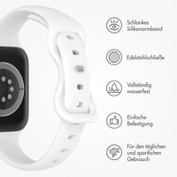 imoshion Slim Silikonarmband für die Apple Watch Series 1-9 / SE (38/40/41 mm) | Series 10 (42 mm) - Weiß