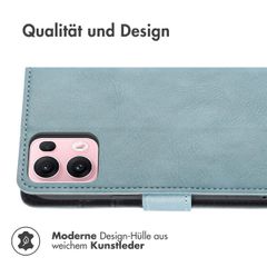 imoshion Luxuriöse Klapphülle Oppo Reno 13 Pro - Hellblau