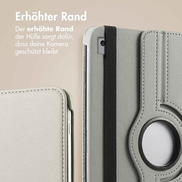 imoshion 360° drehbare Klapphülle Apple iPad 9 (2021) 10.2 Zoll / iPad 8 (2020) 10.2 Zoll / iPad 7 (2019) 10.2 Zoll - Grau