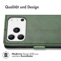 imoshion Luxuriöse Klapphülle Apple iPhone 17 Pro - Grün