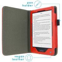 imoshion Vegan Leather Klapphülle Kobo Clara HD - Rot