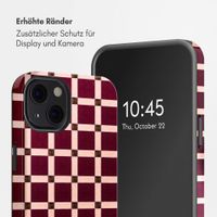 Selencia Vivid Rückabdeckung mit MagSafe Apple iPhone 13 - Check This Burgundy