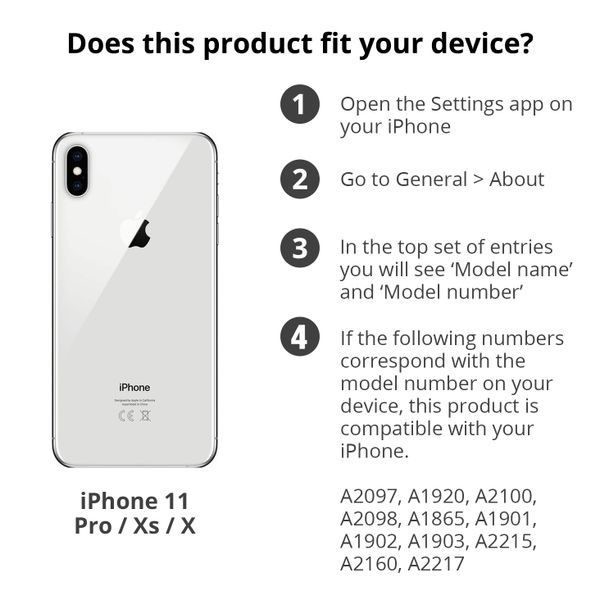 PanzerGlass Antibakterieller Screen Protector für das iPhone 11 Pro / X / Xs