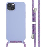 imoshion Silikonhülle mit Band für das Apple iPhone 14 Plus - Violett