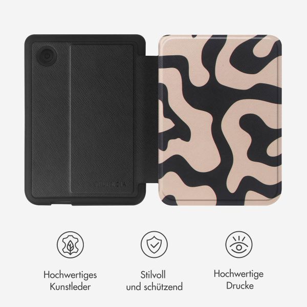 Selencia Vivid Klapphülle Kobo Clara Colour / Clara BW - Art Wave Black