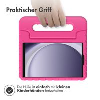 imoshion Schutzhülle mit Handgriff kindersicher für das Samsung Galaxy Tab A9 8.7 Zoll - Rosa