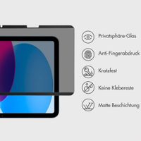 Accezz Magnetischer Sichtschutz-Displayschutz Apple iPad 11 (2025) 11 Zoll A16 / iPad 10 (2022) 10.9 Zoll