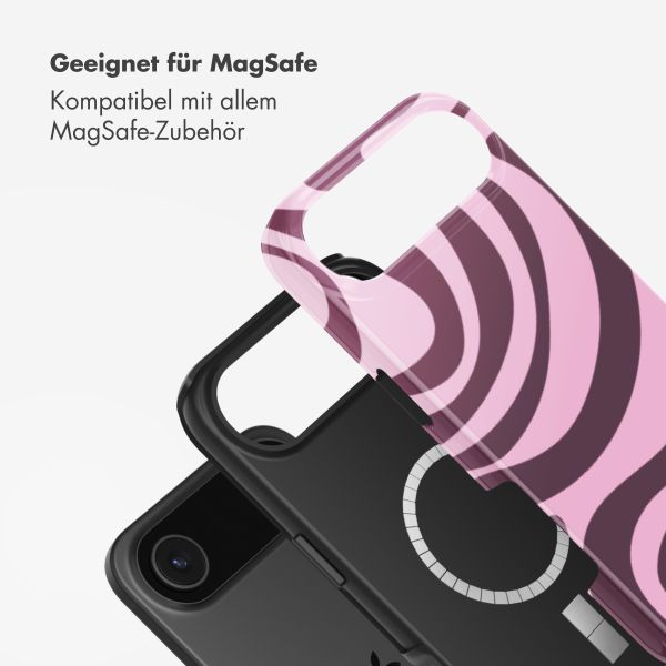 Selencia Vivid Rückabdeckung mit MagSafe Apple iPhone Air - Wavy Swirl Pink Plum