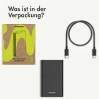imoshion Ultra Series Aluminium Powerbank 20.000 mAh - Schnellladen bis 33W - Black