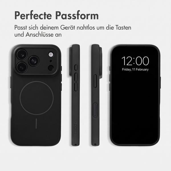 Accezz Grip Backcover mit MagSafe Apple iPhone 18 Pro / 17 Pro - Schwarz
