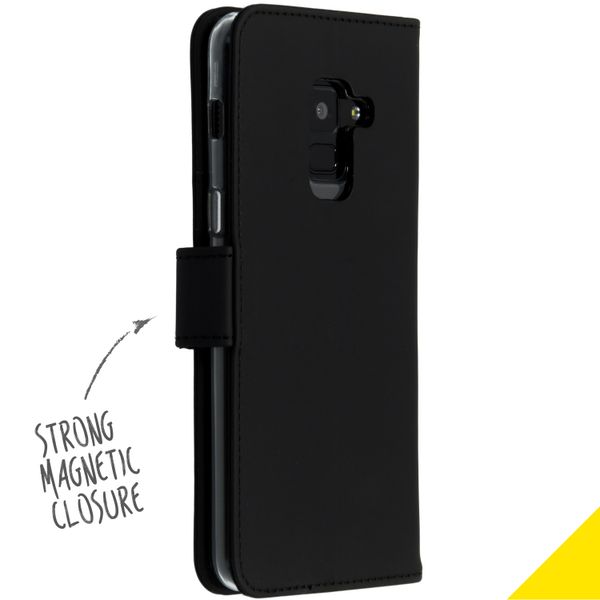 Accezz Wallet TPU Klapphülle Samsung Galaxy A8 (2018) - Schwarz